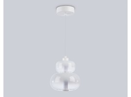  Подвесной светодиодный светильник LH11051 WH/FR белый/белый матовый 12W 3000K D230*265