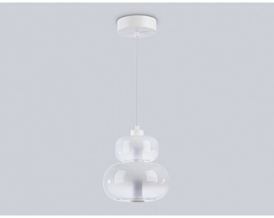  Подвесной светодиодный светильник LH11051 WH/FR белый/белый матовый 12W 3000K D230*265