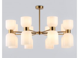  Люстра на штанге LH56095/16 BS/FR латунь/белый матовый E14*16 max 40W D860*510