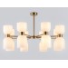  Люстра на штанге LH56095/16 BS/FR латунь/белый матовый E14*16 max 40W D860*510