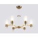 Подвесные люстры LH55114/6 BS/FR/TI латунь/белый матовый/янтарь E14*6 max 40W D650*1080