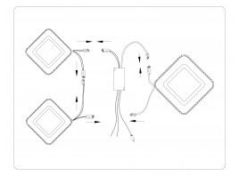  Потолочный светодиодный светильник с пультом FA8877/3 WH белый 3000K-6400K 62W 410*290*170 (ПДУ ИК)