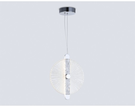  Подвесной светодиодный светильник LH31145 СH/CL хром/прозрачный 13W 3000K 280*60*350