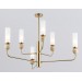  Люстра на штанге с мрамором LH53251/6 BS/FR латунь/белый матовый E14*6 max 40W D1050*1445