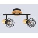  Настенно-потолочный спот в стиле лофт TR8752/2 BK/WD черный/дерево IP20 E27/2 310*115*200