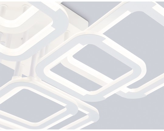  Светильник светодиодный потолочный FA8950/4+4 WH белый 101W 3000-6000K 540*540*120 (ПДУ ИК)