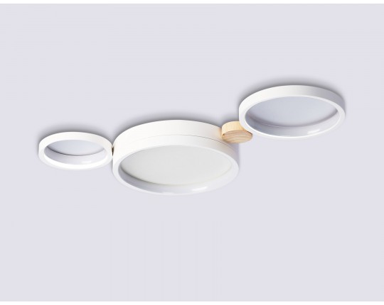  Настенно-потолочный светодиодный светильник с пультом FL4812/3 WH белый 3000K-6400K 45W 620*290*55 (ПДУ ИК)