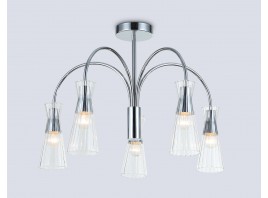  Люстра на штанге LH55651/5 СH/CL хром/прозрачный E14*5 max 40W D600*440