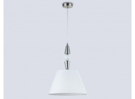  Подвесная люстра с абажуром LH75250 SN/FR сатин никель/белый матовый E27 max 60W D360*500