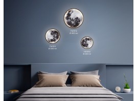  Настенно-потолочный светодиодный светильник FW11110 BK черный 15W LED 3000-6400K D240*38