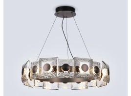  Подвесная светодиодная люстра LH31030 GR/SM серый/дымчатый 72W 3000K D700*150