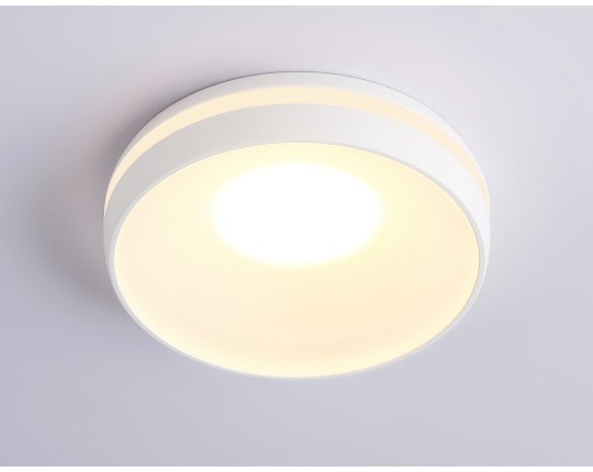 Встраиваемый точечный светильник MR16 с акрилом TN3321 SWH/FR белый песок/белый матовый D95*40