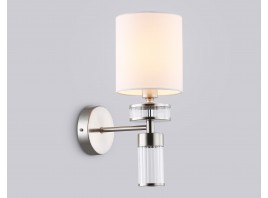  Настенный светильник с абажуром LH71295 SN/WH никель/белый E14 max 40W 210*130*340