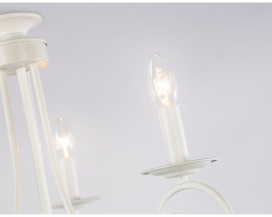  Подвесная люстра TR9605/3 WH белый E14/3 max 40W D560*650