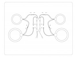  Потолочный светодиодный светильник с пультом FA3811/2+2 WH белый 3000K-6400K 82W 620*420*130 (ПДУ ИК)