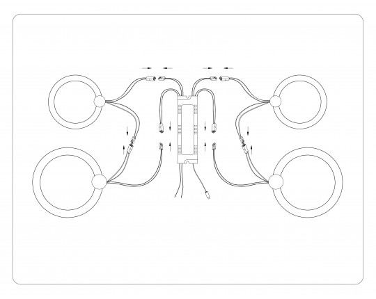  Потолочный светодиодный светильник с пультом FA3811/2+2 WH белый 3000K-6400K 82W 620*420*130 (ПДУ ИК)