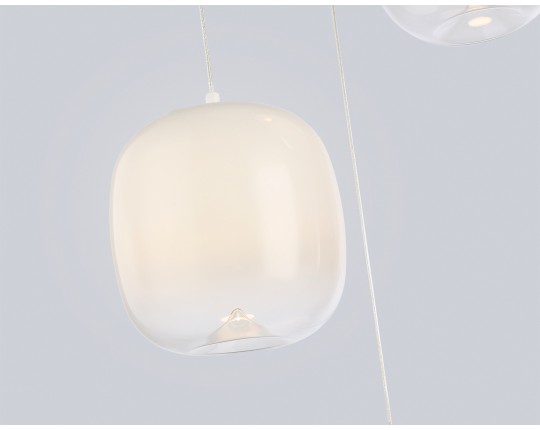  Подвесной светодиодный светильник LH11096/3 WH/FR белый/белый матовый 12W 3000K D350*1505