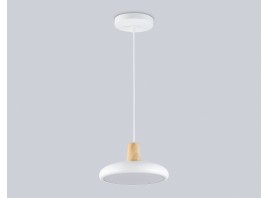  Светильник светодиодный подвесной FL4838 WH/WD белый/дерево 24W 3000-6000K D200*800 (без ПДУ)