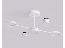  Потолочный светодиодный светильник с пультом FL51631/4+1 WH белый 3000K-6400K 48W 910*745*300 (ПДУ ИК)