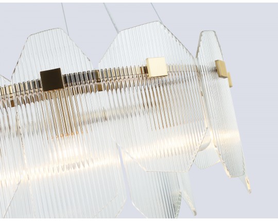  Подвесной светильник LH31251/6 BS/CL латунь/прозрачный E14*6 max 40W D510*270