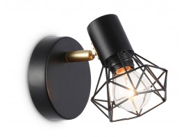  Настенно-потолочный спот в стиле лофт TR8655 BK/GD черный/золото E14 max 60W 170*100*140