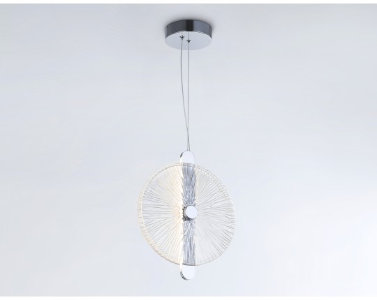  Подвесной светодиодный светильник LH31145 СH/CL хром/прозрачный 13W 3000K 280*60*350