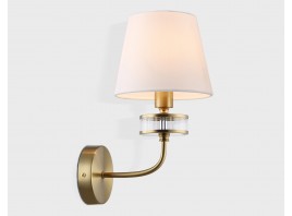  Настенный светильник с абажуром LH71255 BS/WH латунь/белый E14 max 40W 210*160*310