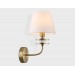  Настенный светильник с абажуром LH71255 BS/WH латунь/белый E14 max 40W 210*160*310