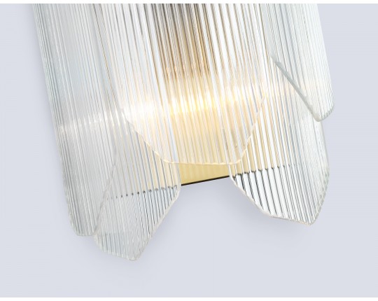  Настенный светильник LH31257/2 BS/CL латунь/прозрачный E14*2 max 40W 220*150*270