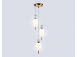  Подвесной светильник LH53102/3 BS/GR/FR латунь/серый/белый матовый G9*3 max 28W D260*1525