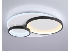  Настенно-потолочный светодиодный светильник с пультом FA7719 WH/BK белый/черный 3000K-6400K 64W 490*470*90 (ПДУ РАДИО 2.4G)