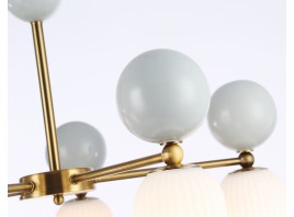  Светильник на штанге LH53104/5 BS/GR/FR латунь/серый/белый матовый G9*5 max 28W D650*750