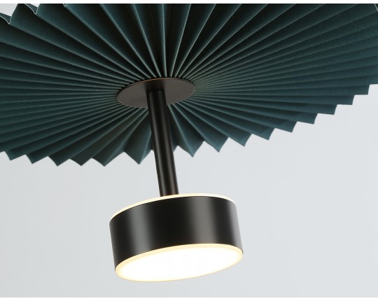  Подвесной светодиодный светильник LH72605 BK/DB черный/синий 6W 3000K D300*260-1770