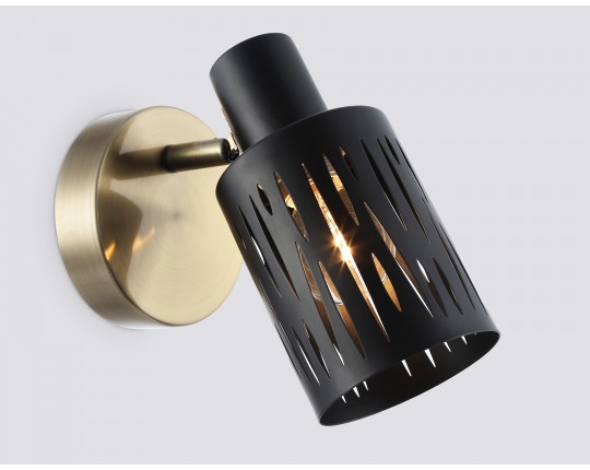  Настенно-потолочный спот в стиле лофт TR8667 BK/SB чёрный/бронза E14 max 60W 180*100*150