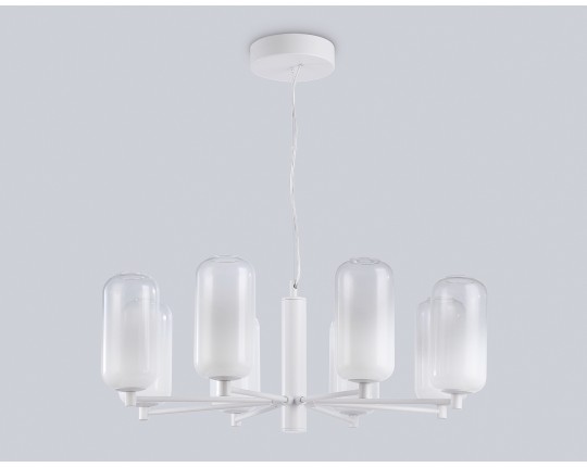  Подвесной светодиодный светильник LH11109/8 WH/FR белый/белый матовый 28W 3000K D720*280