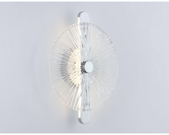  Настенный светодиодный светильник LH31141 СH/CL хром/прозрачный 13W 3000K 280*70*350