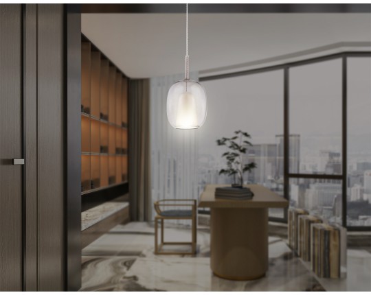  Подвесной светильник LH11125 BK/WH/TI черный/белый/янтарь E27 max 60W D175*310