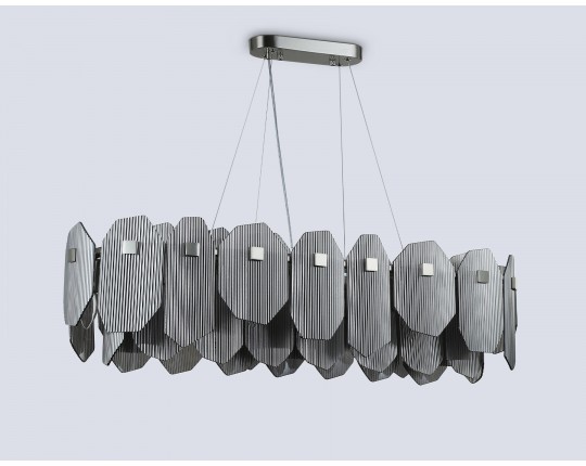  Подвесной светильник LH31205/12 SN/SM сатин никель/дымчатый E14*12 max 40W 1000*340*270