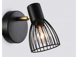  Настенно-потолочный спот в стиле лофт TR8659 BK/GD черный/золото E14 max 60W 160*100*145