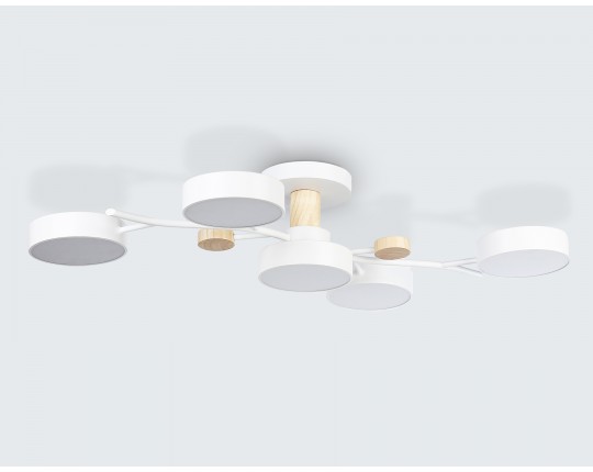  Подвесной светодиодный светильник с пультом FL4834/5 WH белый 3000K-6400K 70W 830*400*160 (ПДУ ИК)