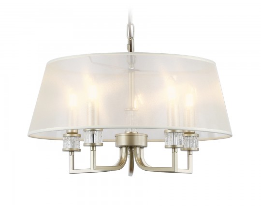  Подвесная люстра с абажуром LH71211/5 CGD золото E14/5 max 40W D500*700