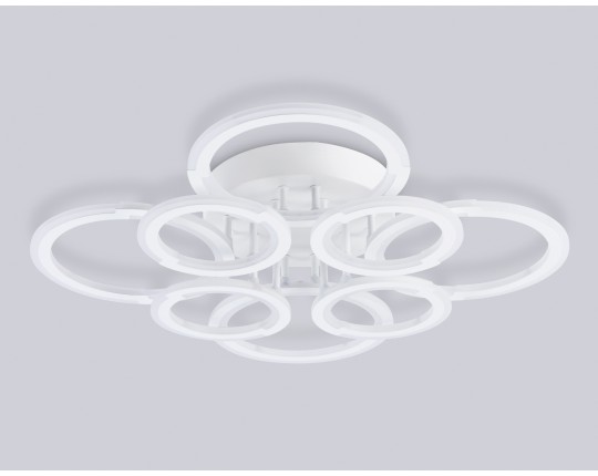  Светильник светодиодный потолочный FA8945/4+4 WH белый 106W 3000-6000K D670*120 (ПДУ ИК)