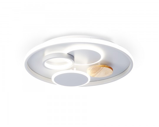  Настенно-потолочный светодиодный светильник с пультом FL4803 GR серый 3000K-6400K 70W D500*95 (ПДУ ИК)