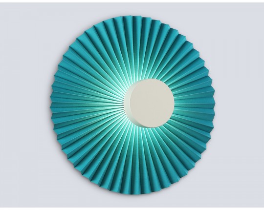  Настенный светодиодный светильник LH72651 WH/GR белый/бирюзовый 6W 3000K D300*100