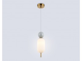  Подвесной светильник LH53101 BS/GR/FR латунь/серый/белый матовый G9 max 28W D100*330
