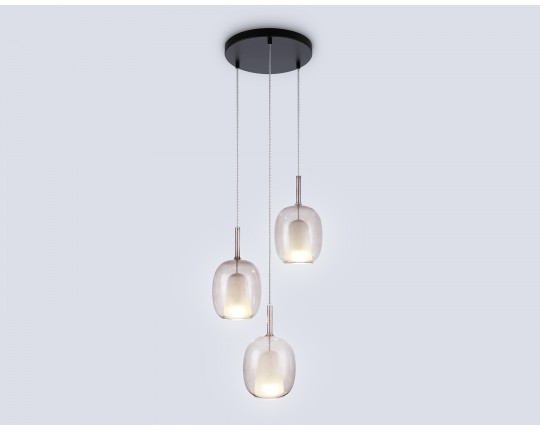  Подвесной светильник LH11156/3 BK/WH/TI черный/белый/янтарь E27*3 max 60W D425*1500