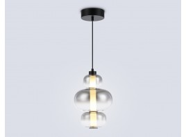  Подвесной светодиодный светильник LH11057 BK/SM черный/дымчатый 18W 3000K D230*350