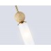 Подвесной светильник LH53256 BS/FR латунь/белый матовый E14 max 40W D80*470