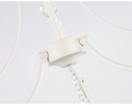  Подвесная люстра с хрусталем TR4915/3 WH/GD белый/золото E14/3 max 40W D550*860