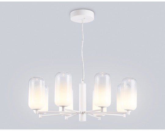  Подвесной светодиодный светильник LH11109/8 WH/FR белый/белый матовый 28W 3000K D720*280